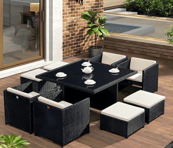 Bàn decor mặt đá vân mây